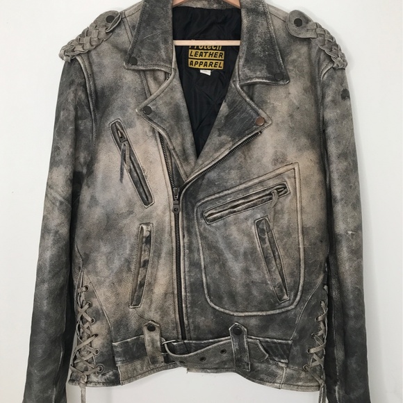ProTech Leather Apparel Jackets & Coats Leather Motorcycle Jacket